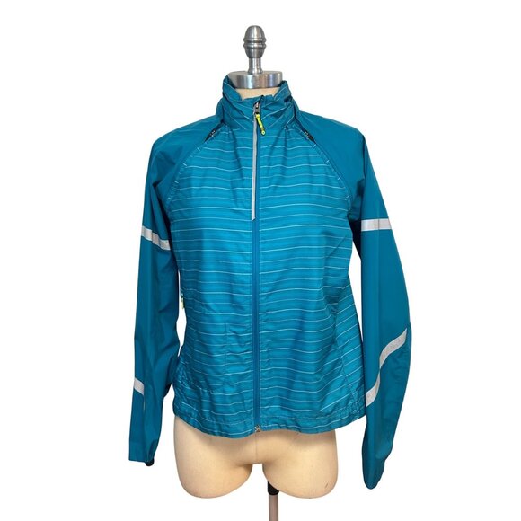 Co-Op Cycles  Full-Zip Convertible Bike Bicycling Jacket Blue Lightweight Large - Picture 1 of 6
